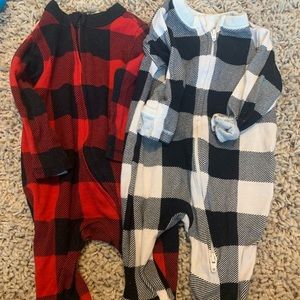 Old Navy Buffalo plaid sleepers